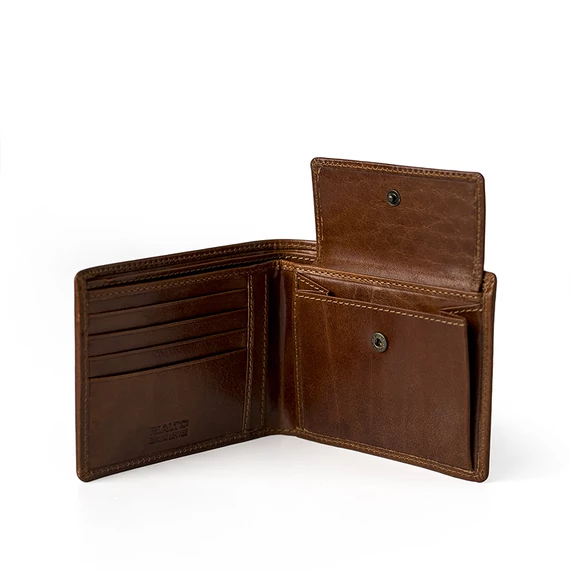 Vachetta Leather Wallet Marone