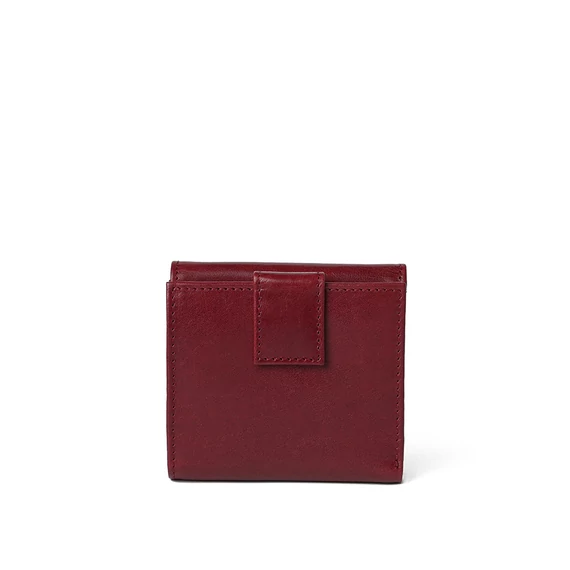  Leather Wallet Midi Ruby
