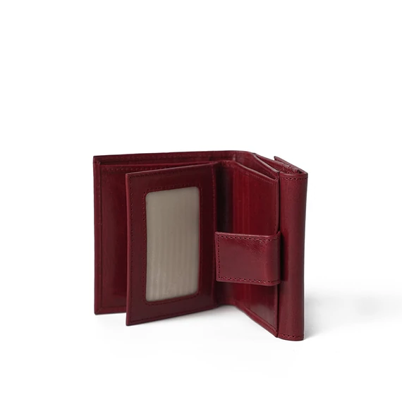  Leather Wallet Midi Ruby