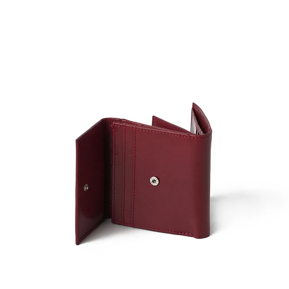  Leather Wallet Midi Ruby