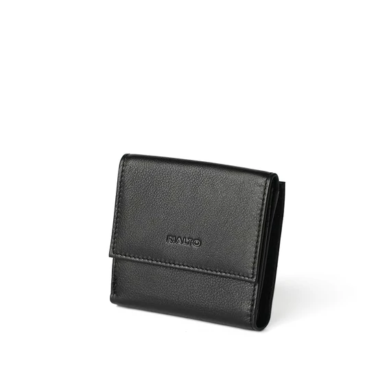 Nappa Leather Wallet Midi Noir