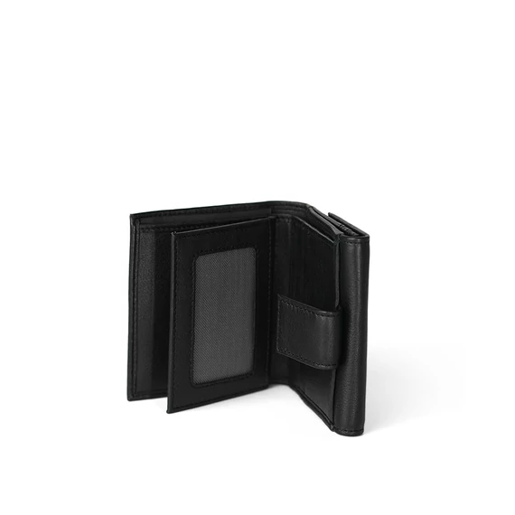 Nappa Leather Wallet Midi Noir