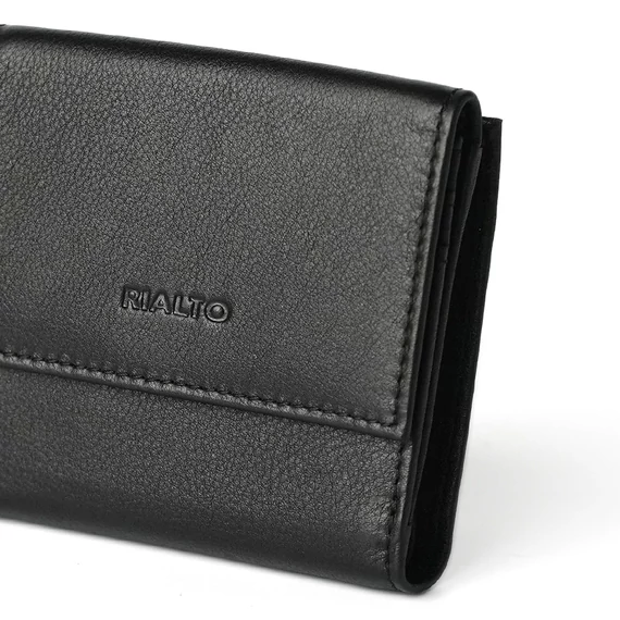Nappa Leather Wallet Midi Noir