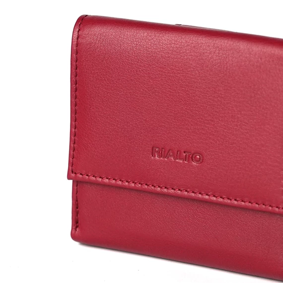 Nappa Leather Wallet Midi Ruby