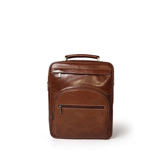 Férfi olasz bőr táska, Marco Business Bag, barna színben