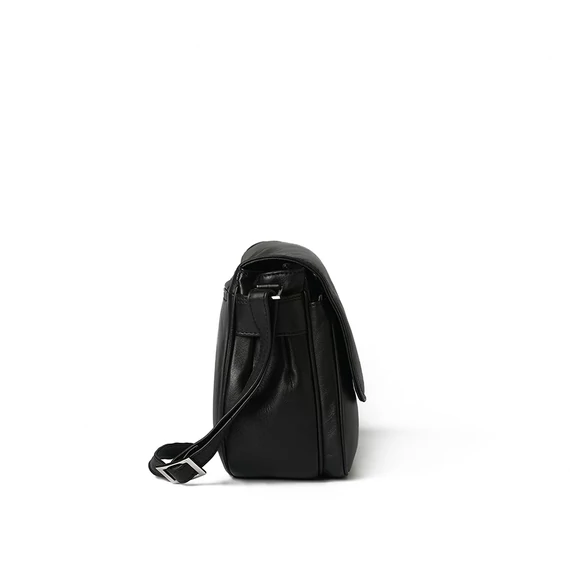 Sofia Nappa Midi Crossbody Bag Noir