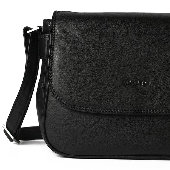 Sofia Nappa Midi Crossbody Bag Noir