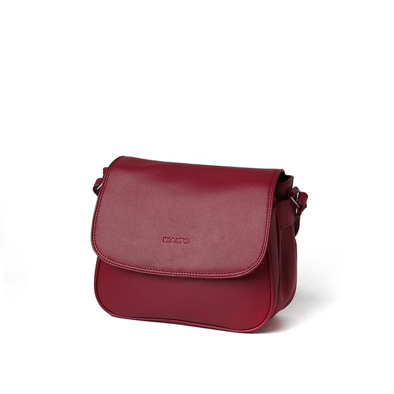 Sofia Nappa Midi Crossbody Bag Ruby