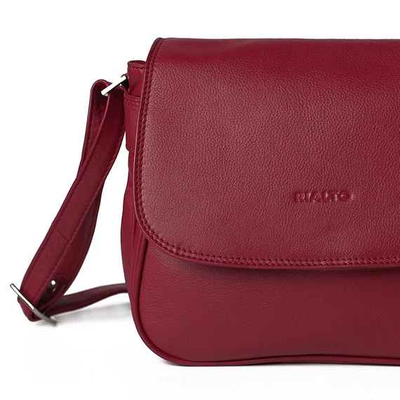 Sofia Nappa Midi Crossbody Bag Ruby