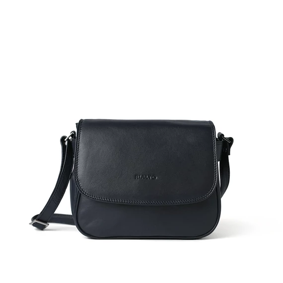 Női olasz bőr átvetős táska, Sofia Nappa Mini Crossbody Bag, sötétkék színben