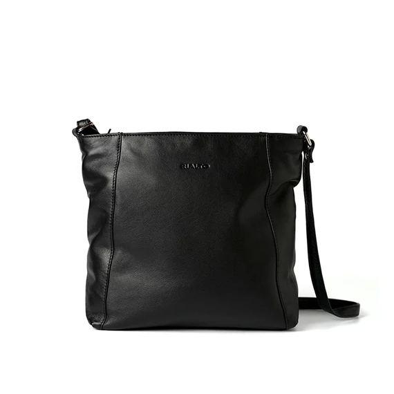 Női olasz bőr válltáska, Clara Shoulder Bag, fekete színben