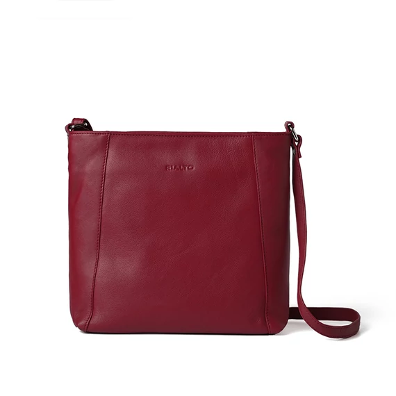 Női olasz bőr válltáska, Clara Shoulder Bag, piros színben