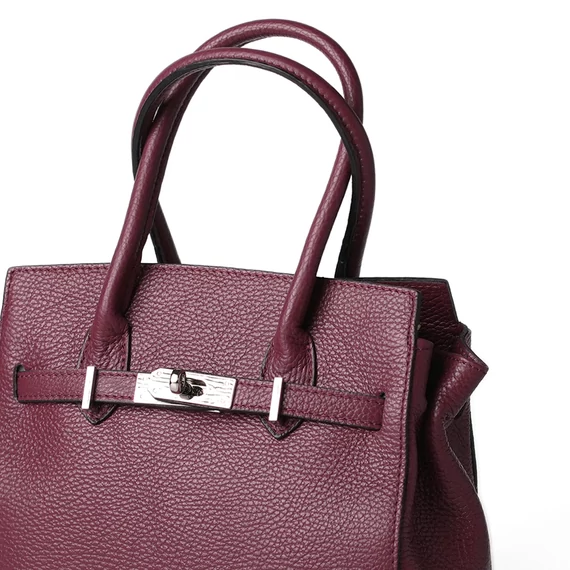 Bianca Midi Handbag Melanzana