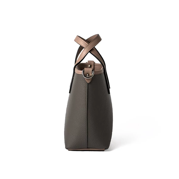 Nina Midi Handbag Deep Taupe