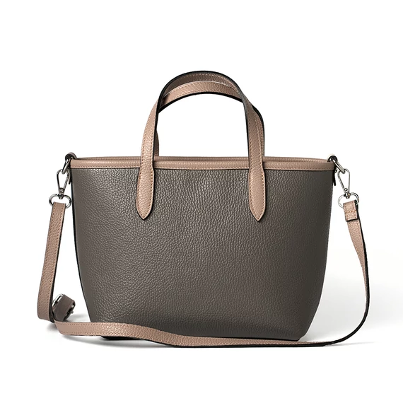 Nina Midi Handbag Deep Taupe