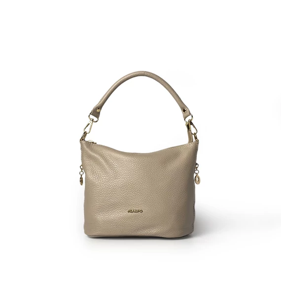 Női olasz bőr válltáska, Aurora Shoulder Bag, homok színben