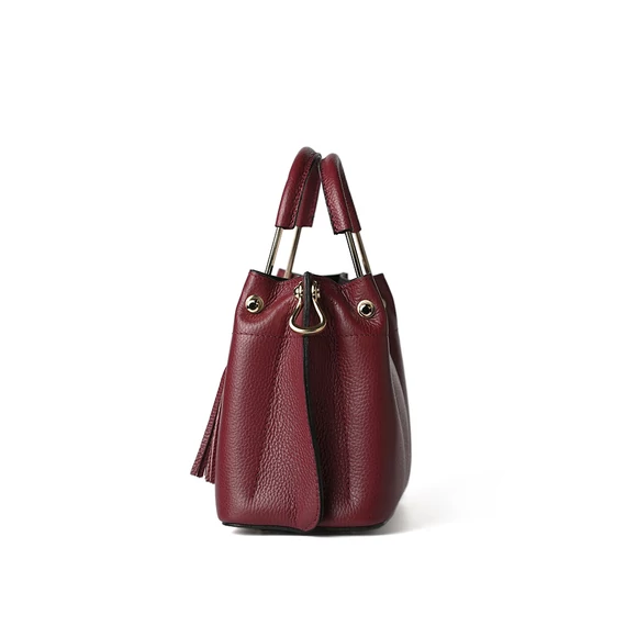 Livia Midi Handbag Burgundy
