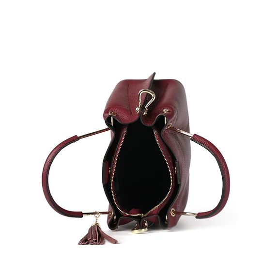 Livia Midi Handbag Burgundy