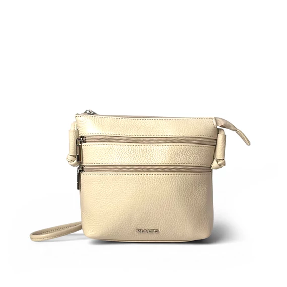 Női olasz bőr válltáska, Lucia Crossbody Bag, bézs színben