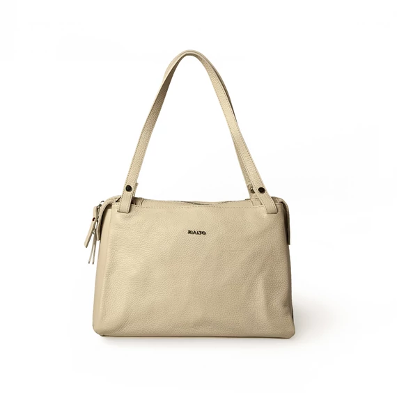 Női olasz bőr válltáska, Elsa Shoulder Bag, bézs színben