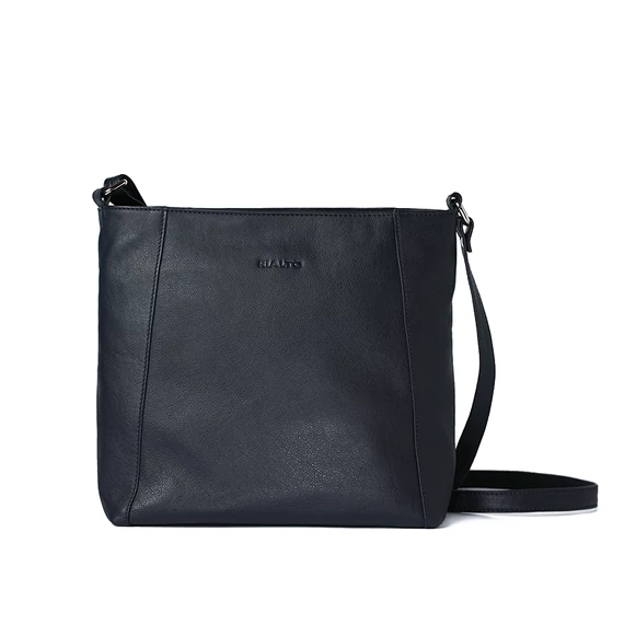 Női olasz bőr válltáska, Clara Shoulder Bag, sötétkék színben